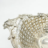 George III Sterling Silver Floral Pierced Fruit Basket Antique 1765 London