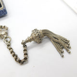 Victorian Sterling Silver Aesthetic Movement Albertina Watch Chain Antique c1860
