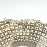 George III Sterling Silver Floral Pierced Fruit Basket Antique 1765 London