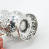Victorian Sterling Silver Floral Pattern Christening Mug Antique 1865 London