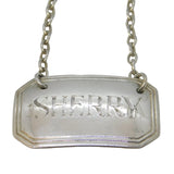 George IV Sterling Silver Sherry Decanter Label Antique 1829 Birmingham