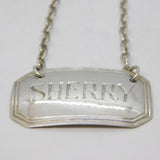 George IV Sterling Silver Sherry Decanter Label Antique 1829 Birmingham