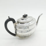 Georgian Sterling Silver Wooden Handle Maze Teapot 1802 Antique Sheffield