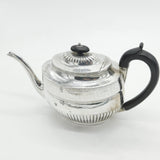 Georgian Sterling Silver Wooden Handle Maze Teapot 1802 Antique Sheffield