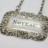 William IV Sterling Silver Noyeau Wine Decanter Label Antique 1831 Birmingham