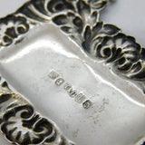 William IV Sterling Silver Noyeau Wine Decanter Label Antique 1831 Birmingham