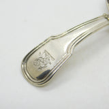 George III Sterling Silver Lion Crest Tea Caddy Spoon Antique 1807 London