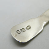 George III Sterling Silver Lion Crest Tea Caddy Spoon Antique 1807 London