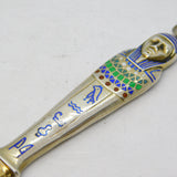 20th Century Egyptian .800 Silver Pharoah Pencil Fob Pendant Antique c1920