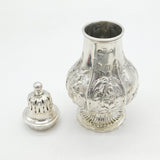 William IV Sterling Silver Floral Baluster Sugar Caster Antique 1835 London