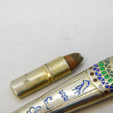 20th Century Egyptian .800 Silver Pharoah Pencil Fob Pendant Antique c1920