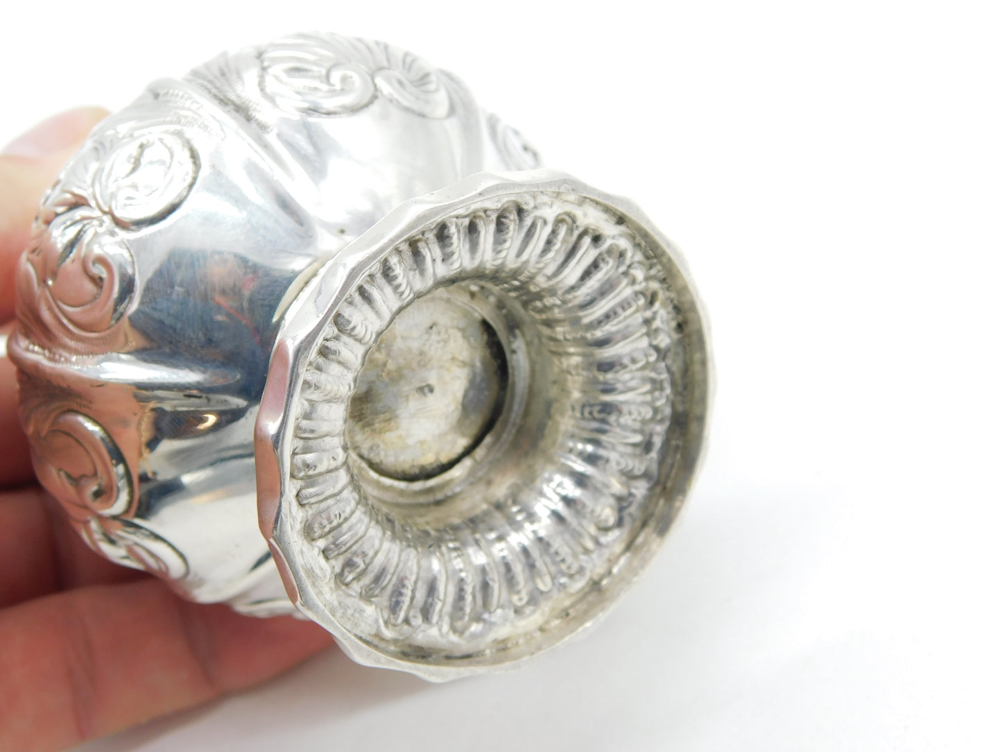 William IV Sterling Silver Floral Baluster Sugar Caster Antique 1835 London