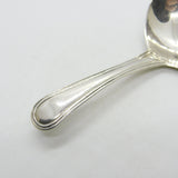 George III Sterling Silver Lined Pattern Tea Caddy Spoon Antique 1813 London