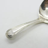 George III Sterling Silver Lined Pattern Tea Caddy Spoon Antique 1813 London
