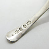 George III Sterling Silver Lined Pattern Tea Caddy Spoon Antique 1813 London