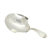 George III Sterling Silver Bright Cut Tea Caddy Spoon Antique 1795 Birmingham