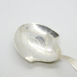 George III Sterling Silver Bright Cut Tea Caddy Spoon Antique 1795 Birmingham
