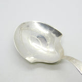 George III Sterling Silver Bright Cut Tea Caddy Spoon Antique 1795 Birmingham