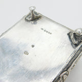 Victorian Sterling Silver Classical Battle Scene Jewellery Casket Antique 1890 London