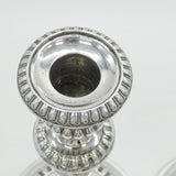 George III Pair of Sterling Silver Crested Candlesticks Antique 1814 Sheffield Thomas Blagden & Co.