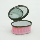 Georgian Bilston Enamel 'A Token of Friendship' Patch Box Antique c1760s