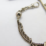 Victorian Sterling Silver Albertina Bracelet with Tassel & T-bar Antique c1880