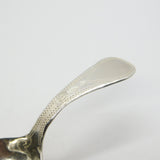 George III Sterling Silver Bright Cut Tea Caddy Spoon Antique 1795 Birmingham