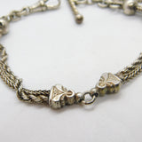 Victorian Sterling Silver Albertina Bracelet with Tassel & T-bar Antique c1880