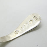 George III Sterling Silver Bright Cut Tea Caddy Spoon Antique 1795 Birmingham