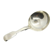William IV Sterling Silver Fiddle Pattern Tea Caddy Spoon Antique 1835 London