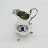 George III Sterling Silver Crested Baluster Cream Jug Antique 1813 London