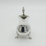 George III Sterling Silver Crested Baluster Cream Jug Antique 1813 London