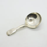 William IV Sterling Silver Fiddle Pattern Tea Caddy Spoon Antique 1835 London