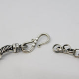 Sterling Silver Medieval Style Hammered Coin Byzantine Bracelet Vintage c1970s