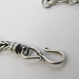 Sterling Silver Medieval Style Hammered Coin Byzantine Bracelet Vintage c1970s