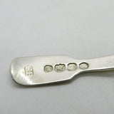 William IV Sterling Silver Fiddle Pattern Tea Caddy Spoon Antique 1835 London