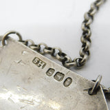George III Sterling Silver Calcavella Wine Decanter Label Antique 1792 London