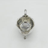 George II Sterling Silver Crested Paw Foot Sauce Boat Antique 1742 London