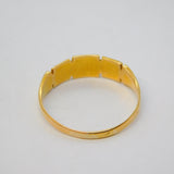 Victorian 18ct Yellow Gold, Coral, Seed Pearl Floral Dress Ring Antique c1880