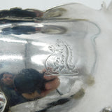George II Sterling Silver Crested Paw Foot Sauce Boat Antique 1742 London