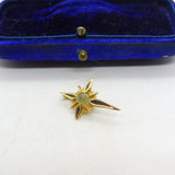 9ct Yellow Gold Stanhope Black Enamel Cross Lord's Prayer Pendant c1920