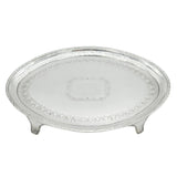 George III Sterling Silver Bright Cut Teapot Stand Antique 1789 London