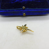 9ct Yellow Gold Stanhope Black Enamel Cross Lord's Prayer Pendant c1920