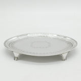 George III Sterling Silver Bright Cut Teapot Stand Antique 1789 London