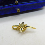 9ct Yellow Gold Stanhope Black Enamel Cross Lord's Prayer Pendant c1920