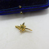 9ct Yellow Gold Stanhope Black Enamel Cross Lord's Prayer Pendant c1920