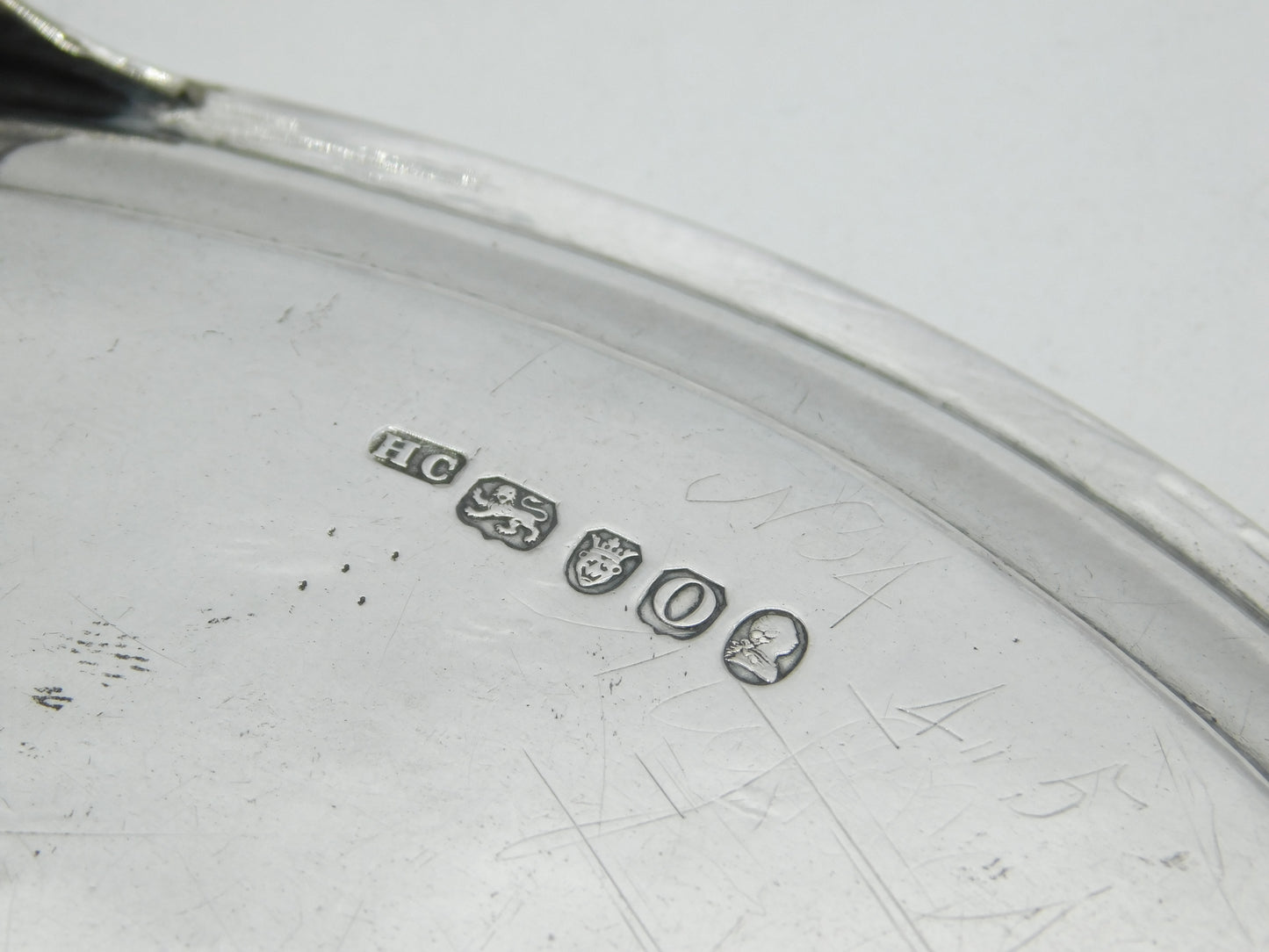 George III Sterling Silver Bright Cut Teapot Stand Antique 1789 London