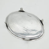 George III Sterling Silver Bright Cut Teapot Stand Antique 1789 London