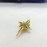 9ct Yellow Gold Stanhope Black Enamel Cross Lord's Prayer Pendant c1920