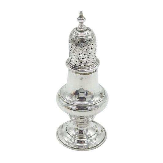 George III Sterling Silver Muffineer Sugar Caster Antique 1777 London